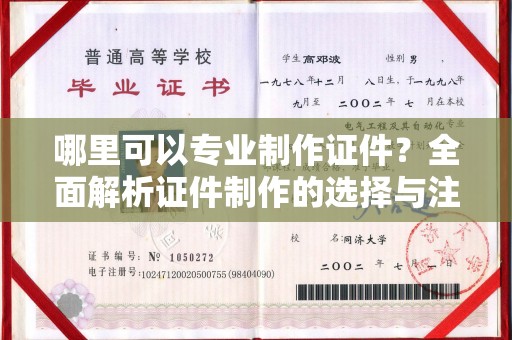 桑日哪里可以专业制作证件？全面解析证件制作的选择与注意事项